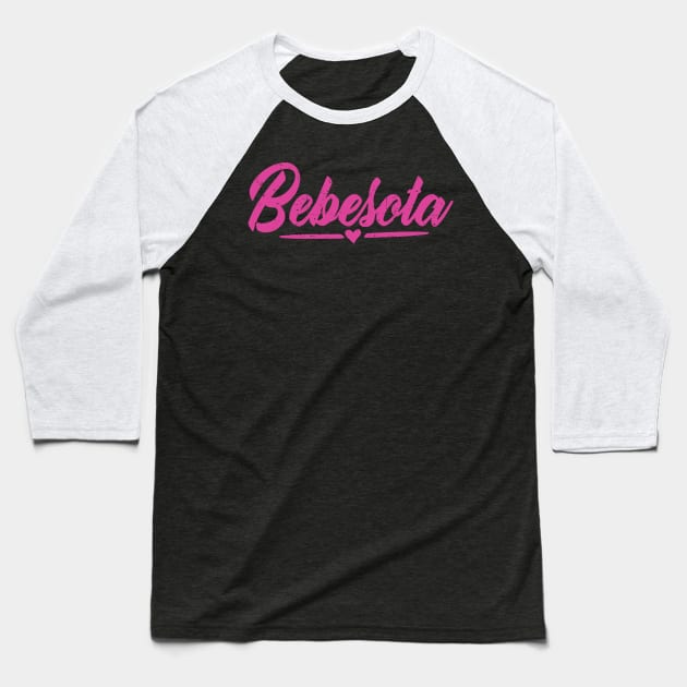 Bebesota - pink design Baseball T-Shirt by verde